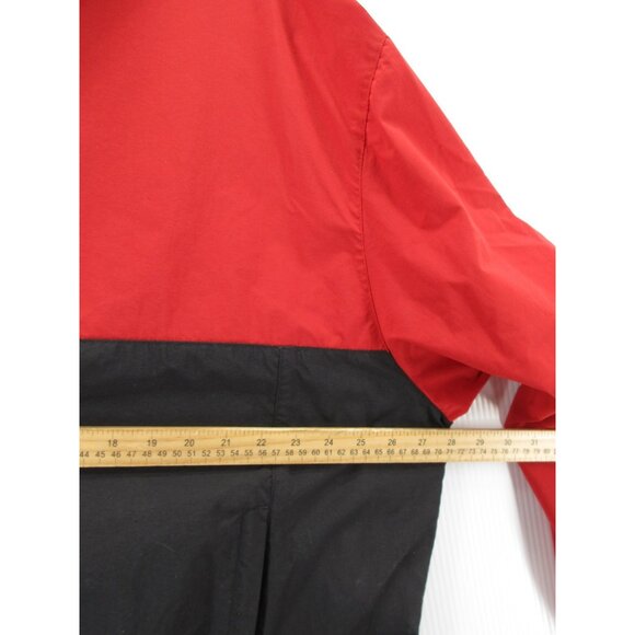 VINTAGE Eddie Bauer Jacket XL Red Anorak Windbreaker 1/4 Zip Nylon - Picture 7 of 11
